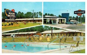 Postcard MOTEL SCENE Claxton Georgia GA AU6661