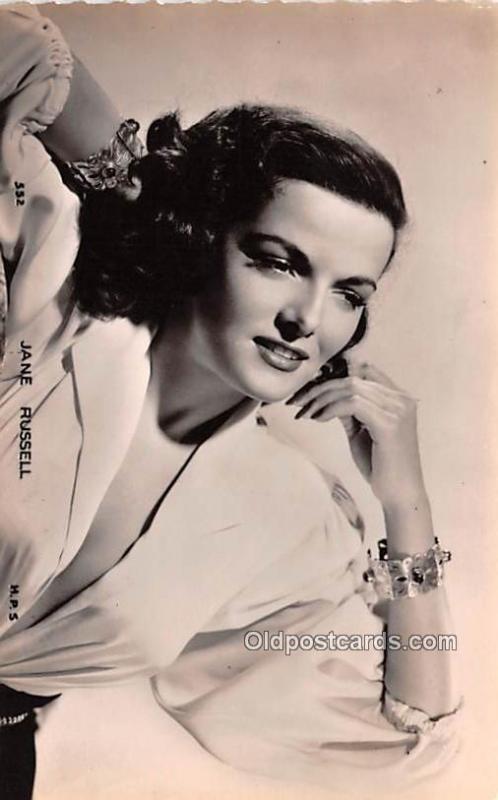 Jane Russell Movie Star Actor Actress Film Star Postcard, Old Vintage Antique...