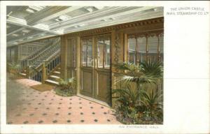 Union-Castle Union Castle Mail Steamship Co Interior c1910 Postcard SCARCE!