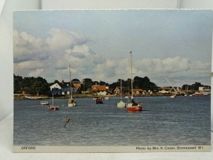 Vintage Postcard Sailing Boats at Orford Photo by Mrs K Cosier Bromeswell WI