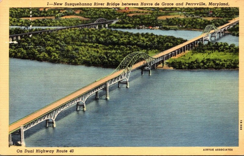 Maryland New Susquehanna River Bridge Between Havre De Grace and Perryville C...