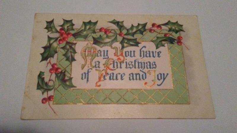  1909 CHRISTMAS POSTCARD - $25 or best offer