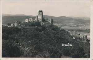 RPPC Trencin Castle, Czechoslovakia - Czech Republic - pm 1915
