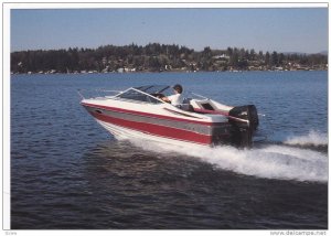 Boat ad, Maxum boat company, Washington, USA, 50-70s ; Model, Maxum 2000/XC