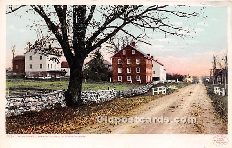 Main Street, Shaker Village Pittsfield, MA, USA Unused 