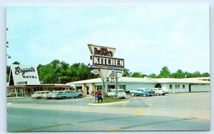 STATESBORO, GA Georgia ~ MRS. BRYANT'S KITCHEN  c1950s  Cars Roadside  Postcard