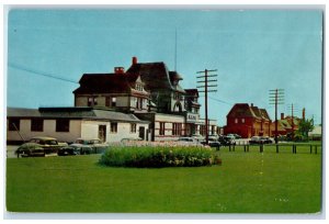c1950's Canadian National Railway Station Moncton New Brunswick Canada Postcard 
