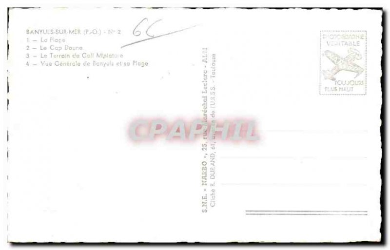 Postcard Old Souvenid Banyuls Sur Mer
