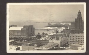 RPPC LONG BEACH CALIFORNIA DOWNTOWN VINTAGE REAL PHOTO POSTCARD