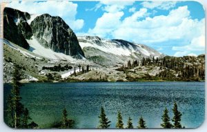 M-56160 Lake and Snowy Range in Medicine Bow National Forest Wyoming