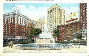 Edison Memorial Fountain - Detroit, Michigan MI  