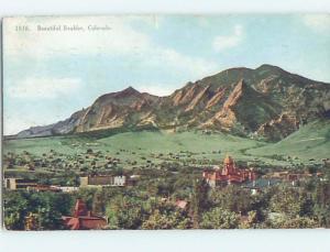 Divided-Back AERIAL VIEW Boulder Colorado CO A5599