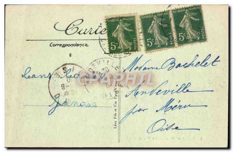 Old Postcard Saint Aubin Beach