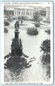 PROVIDENCE, R.I. ~ Flooded Mall UNION STATION Great New England Hurricane 1938