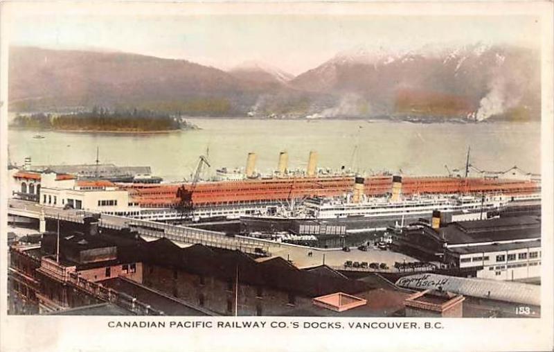 B.C. Vancouver  Canadian Pacific Railway Co´s Docks,