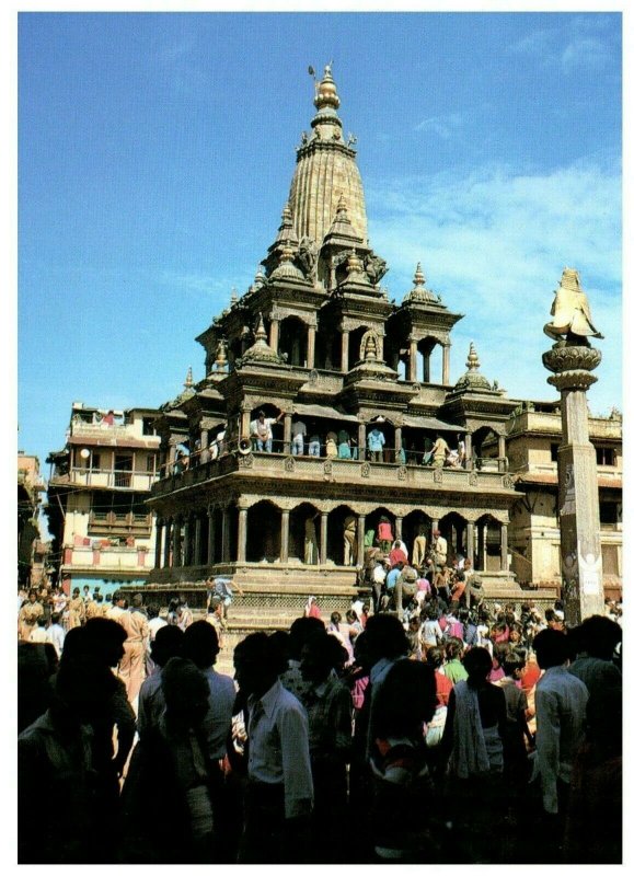 Temple Krishna Mandir Nepal Postcard PC1066