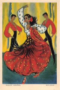 BR56892 Bolero Ballet Espanol folklore costume dance paint peintures    Spain