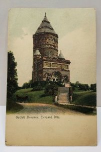Garfield Monument Cleveland Ohio Glitter Decorated Early UDB Postcard A18