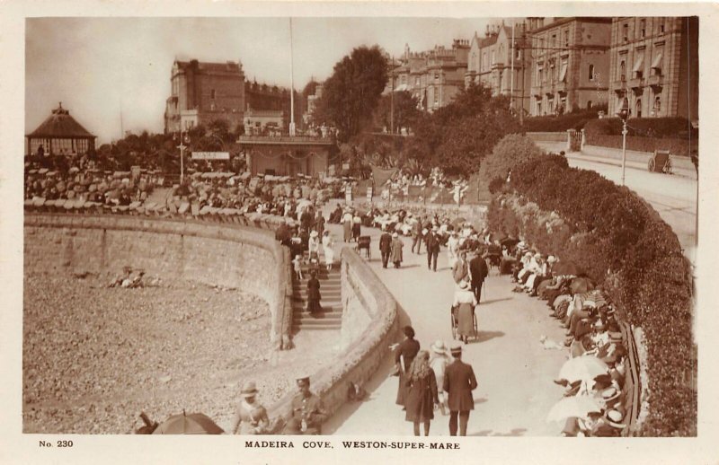 uk50838 madeira cove weston super mare real photo uk