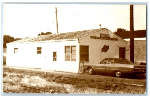c1960 Spencer Iowa IA Railroad Vintage Train Depot Station RPPC Photo Postcard