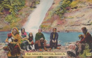 Postcard Hopi Indians Buckhill Falls Buckhill PA Native American