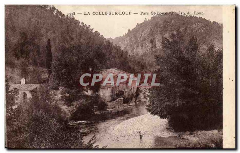 La Colle sur Loup - Park St Dosat Riviere du Loup Old Postcard