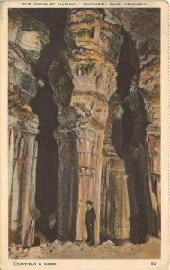 Mammoth Cave Kentucky 1920-30s Postcard The Ruins Of Karnak