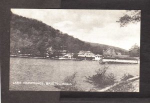 CT lake Compounce Camps Cottages Bristol Connecticut Postcard Conn PC