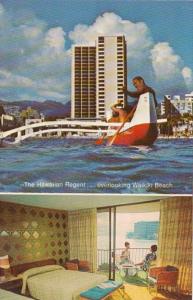 Hawaii Waikiki The Hawaiian Regent Hotel Ovelooking Waikiki Beach 1972