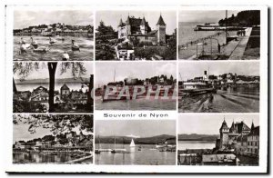 Old Postcard Souvenir De Nyon