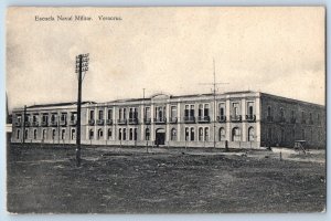 Veracruz Veracruz Mexico Postcard Naval Military School c1910 Antique Unposted