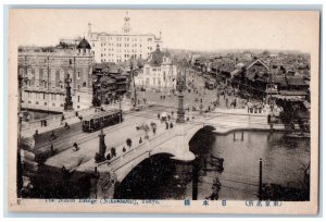 Tokyo Japan Postcard The Nihon Bridge (Nihonbashi) c1930's Vintage Unposted