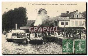 Rouen - La Bouille - Arrival of boat Rouen - Old Postcard