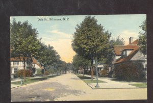 BILTMORE NORTH CAROLINA NC OAK STREET SCENE RESIDENCE VINTAGE POSTCARD