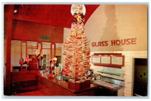 1957 Famous Lollipop Tree In Glass House Restaurants Tulsa Oklahoma OK Postcard