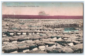 1908 Cotton Yards And Compress Forth Smith Arkansas AK Posted Vintage Postcard 