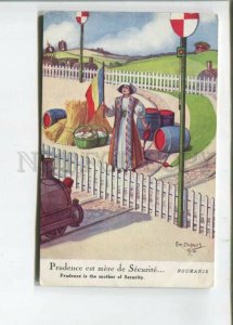 473007 WWI Dupuis humor Romania Prudence is the mother of Security Vintage