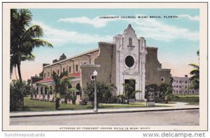 Florida Miami Beach Community Church 1949