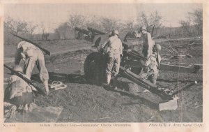 Howitzer Gun Commander Checks Orientation No. 644 Army Signal Corp Postcard C20