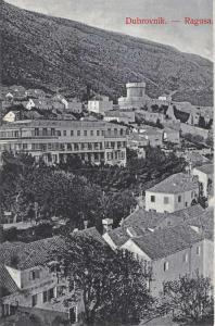 Ragusa Croatia Dubrovnik Birdseye View Antique Postcard K19025