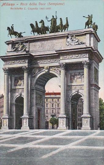 Italy Milano Arco della Pace Sempione