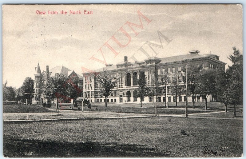 1907 Cedar Falls, IA Iowa State Normal School College Teachers UNI Postcard A166