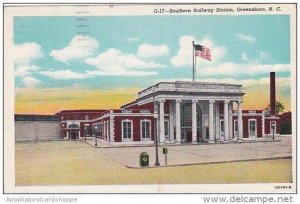 North Carolina Greensboro Southern Railway Station 1949