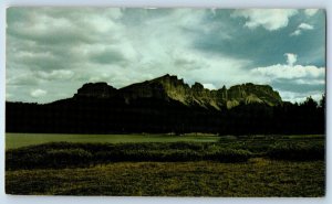 1960 Jackson Wyoming Vintage Postcard Brooks Lake Towering Pinnacles Background