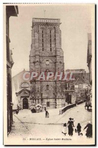 Postcard Old Church St Matthew Morlaix