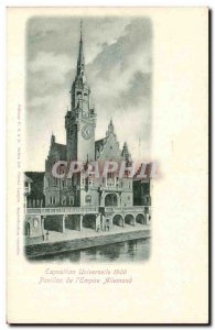 Postcard Old Paris 1900 World Expo Pavilion of German & # 39empire