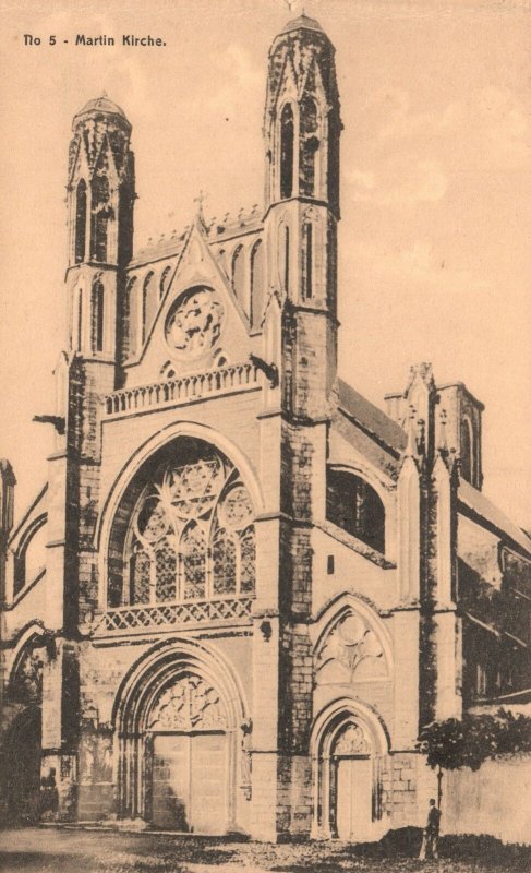 Vintage Postcard 1910's Martin Kirche Historic Building Georg Stilke Brussel