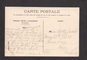 France Grand Hotel Nice O'Connor Giraudy Artist Signed Postcard Carte Postale