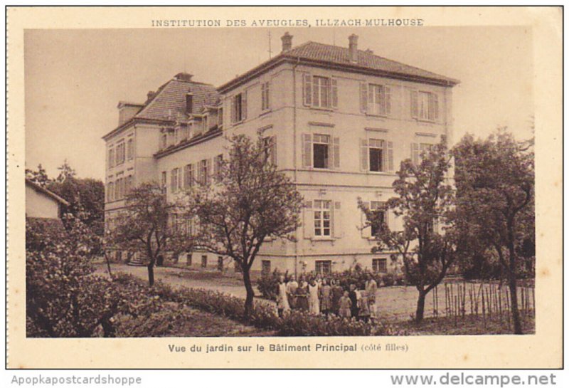 France Illzach-Mulhouse Vue Du Jardin sur le Batiment Principal Institution d...