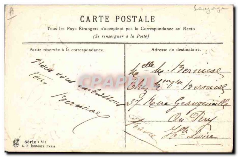 Old Postcard Fantasy Flowers